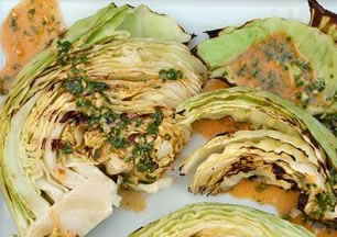Cabbage Wedges Grilled